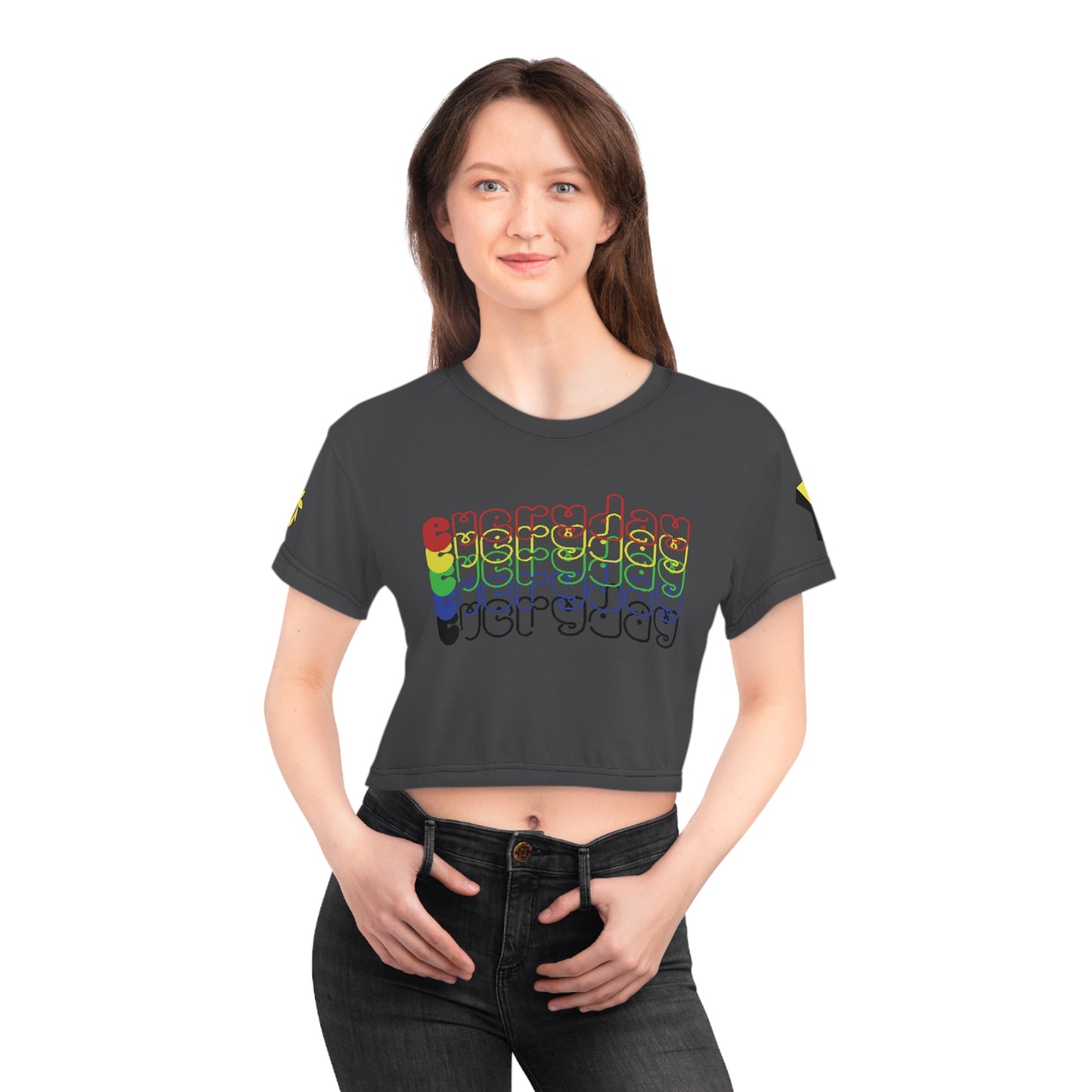 Crop Tee - Rainbow