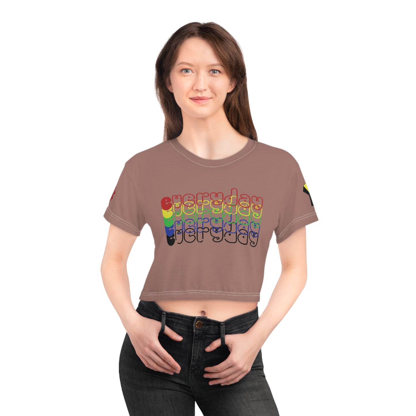 Crop Tee - Rainbow