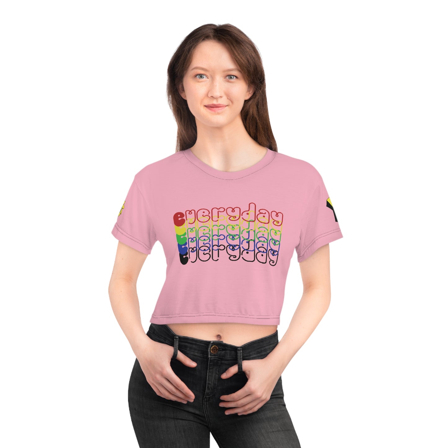 Crop Tee - Rainbow