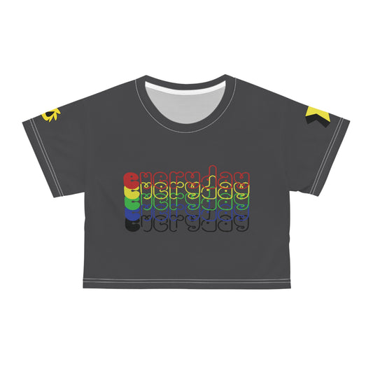 Crop Tee - Rainbow