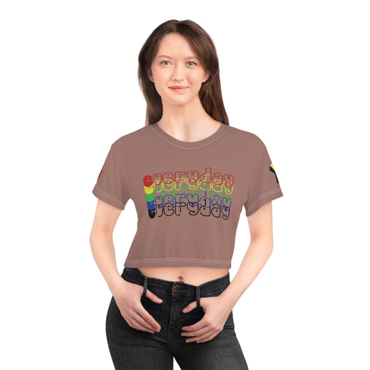 Crop Tee - Rainbow